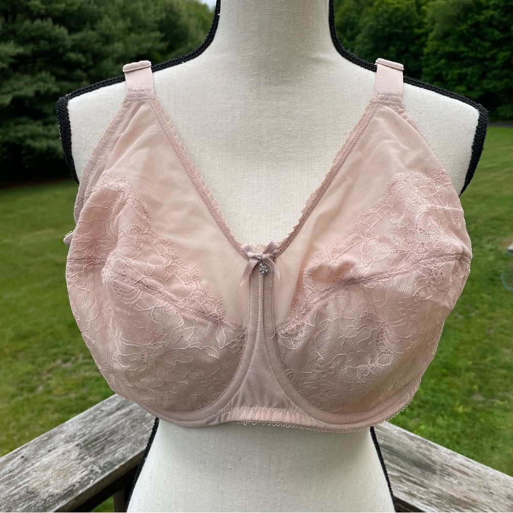 Walcoal bra retro chic unlined thin floral lace seams full coverage 855186 46ddd
